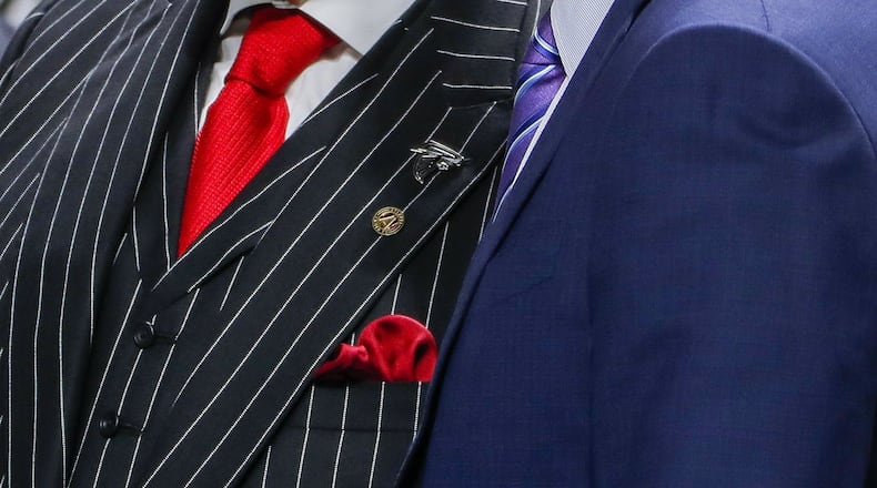 Falcons owner Arthur Blank, left, and NFL Commissioner Roger Goodell were together in Atlanta on Sunday night.