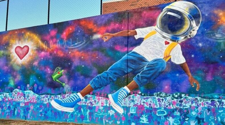 A new mural debuted at Brumby Elementary School this week. (Courtesy of the Cobb County School District)