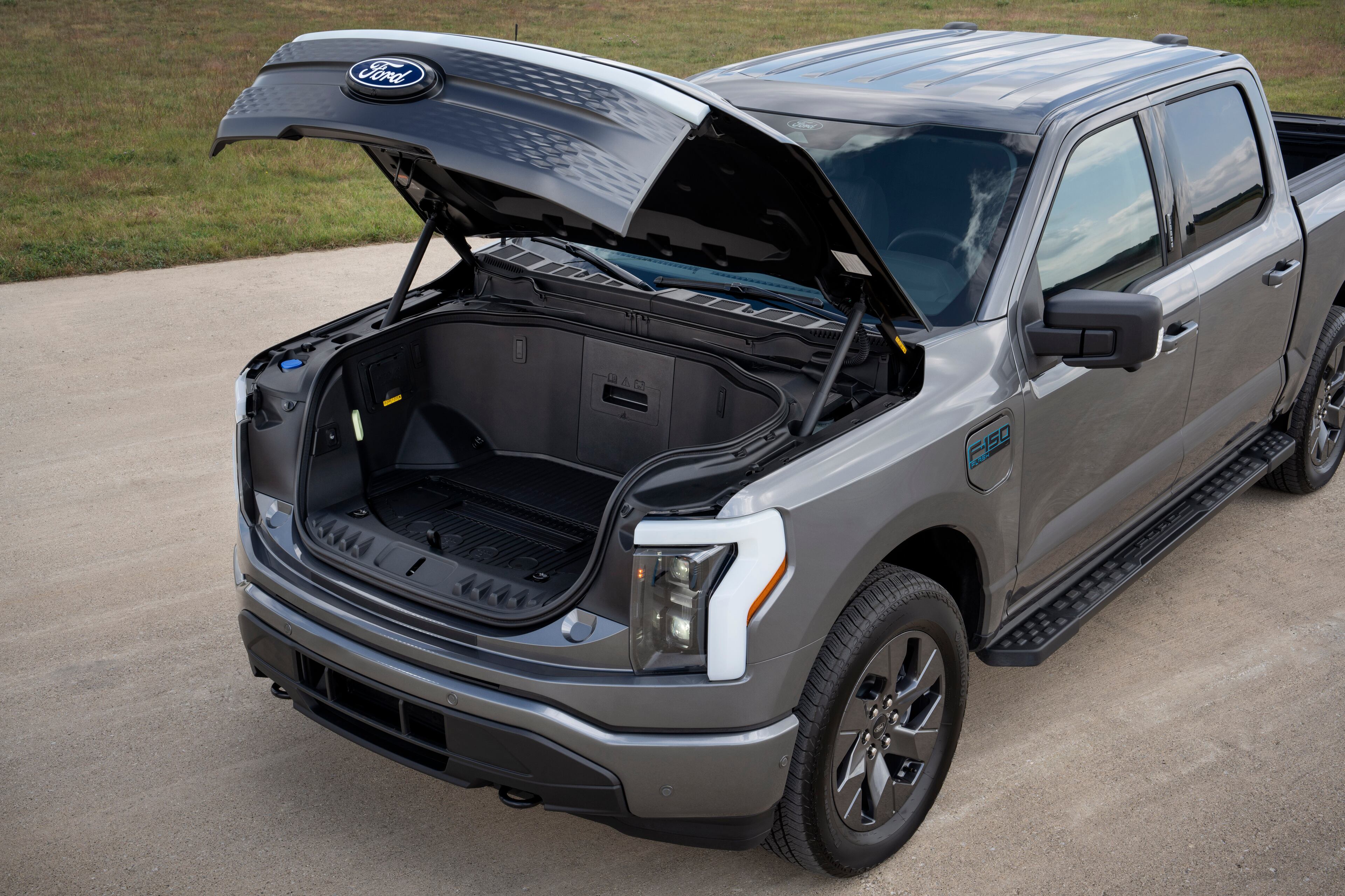 A 2024 Ford Lightning electric pickup truck. (Courtesy of Ford Motor Co.)