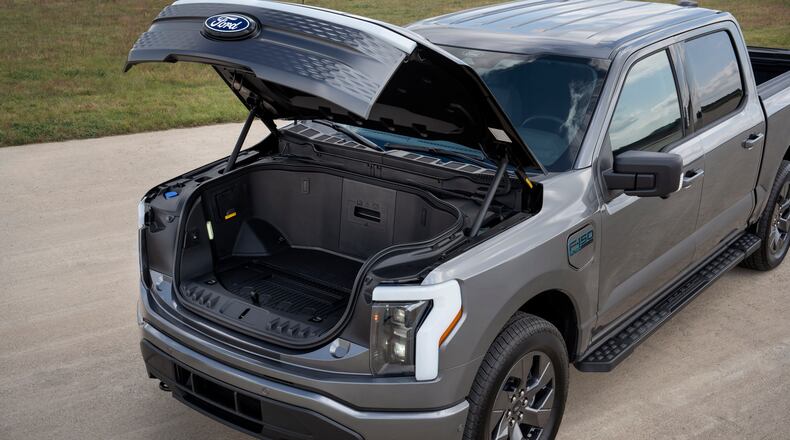 A 2024 Ford Lightning electric pickup truck. Photo courtesy of Ford Motor Co.