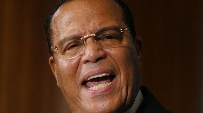 Minister Louis Farrakhan in a 2004 photo. (AP file)