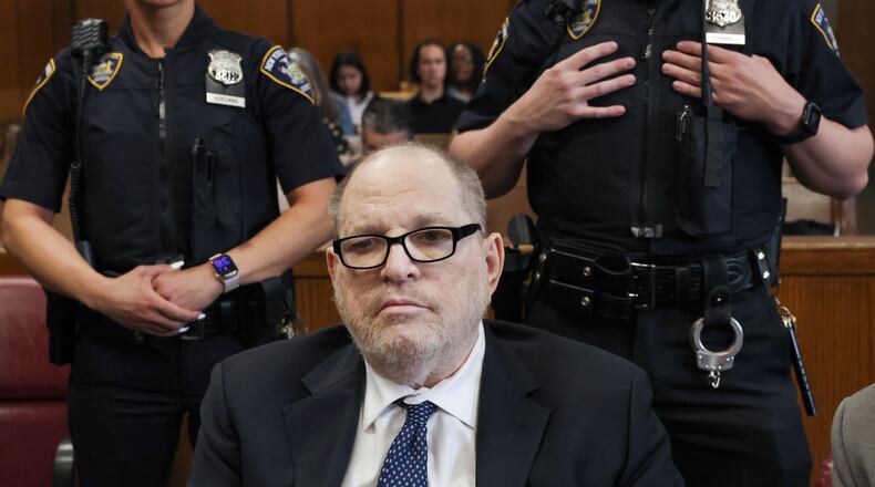 Harvey Weinstein appears in Manhattan criminal court on Friday, May 15, 2026, in New York. (Timothy A. Clary/Pool Photo via AP)
