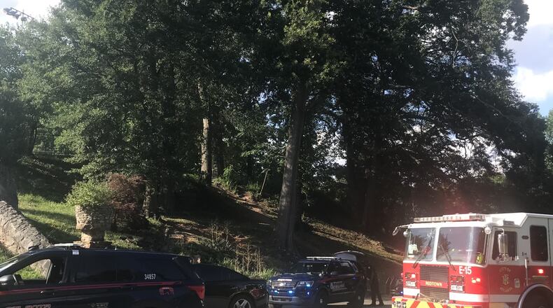 Atlanta police investigated a shooting at Piedmont Park on Monday evening.