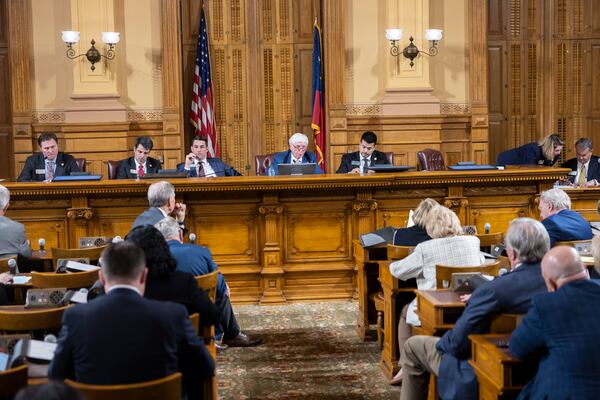 House lawmakers, seen during a committee hearing at the state Capitol in March. (Arvin Temkar/AJC)