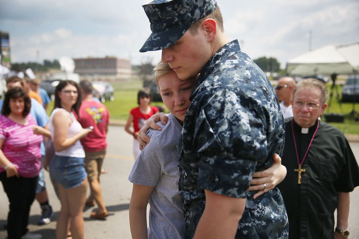 Memorial setup for Chattanooga shooting victims