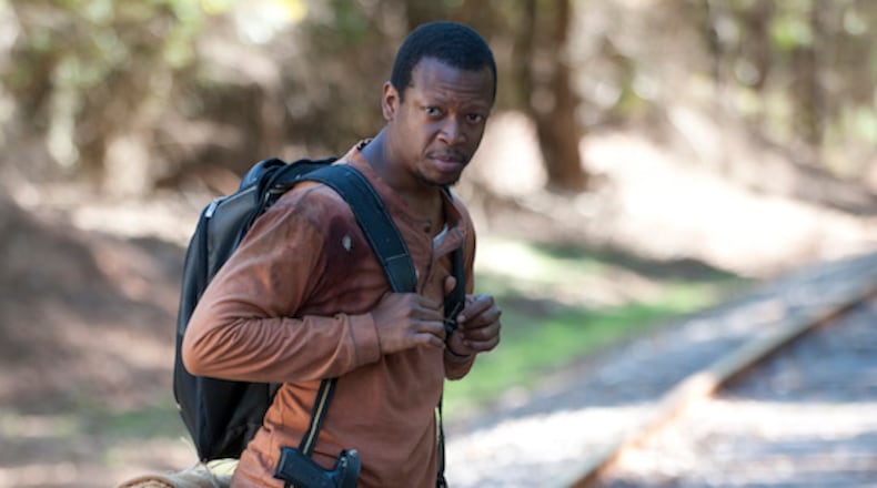 Bob Stookey (Larry Gilliard Jr.) - The Walking Dead _ Season 4, Episode 13 - Photo Credit: Gene Page/AMC Lee DeWyze's song was the focal point during the opening and closer for the Bob Stookey storyline on "The Walking Dead" this past Sunday. CREDIT: AMC