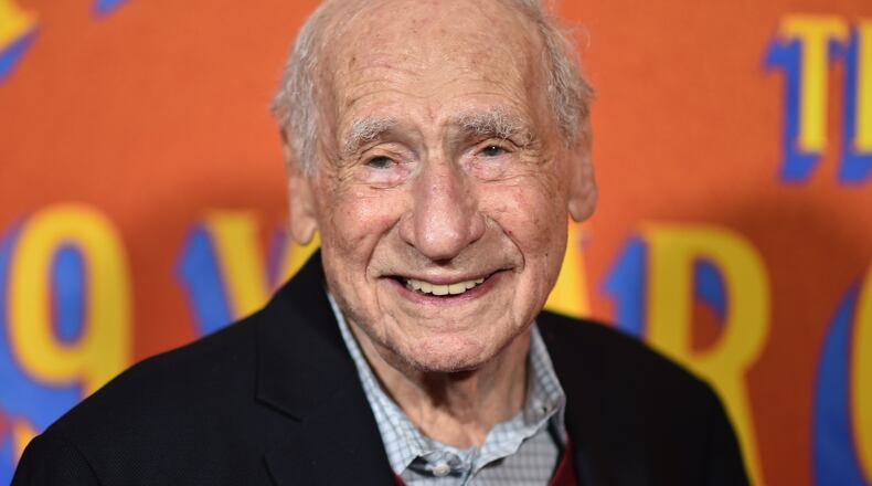 FILE - Mel Brooks arrives at the premiere of "Mel Brooks: The 99 Year Old Man!" in Los Angeles on Jan. 20, 2026. (Photo by Richard Shotwell/Invision/AP, File)