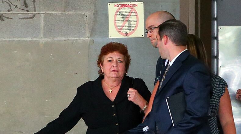 Former Gwinnett County Commissioner Shirley Lasseter leaves federal court after being sentenced for bribery in Atlanta on Wednesday, Sept. 5, 2012. CURTIS COMPTON / CCOMPTON@AJC.COM