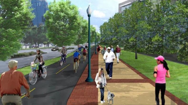 A rendering of the Ashford Dunwoody path. (City of Dunwoody)
