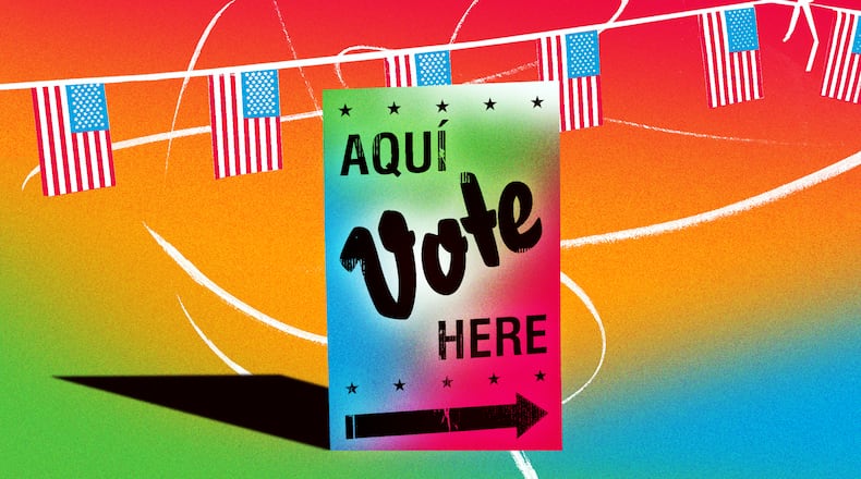 (Photo Illustration: Marcie LaCerte for the AJC | Source:AP Photo/Eric Gay, Michelle Gustafson /NYT)