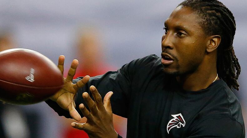 Falcons wide receiver Roddy White has two years remaining on his contract.