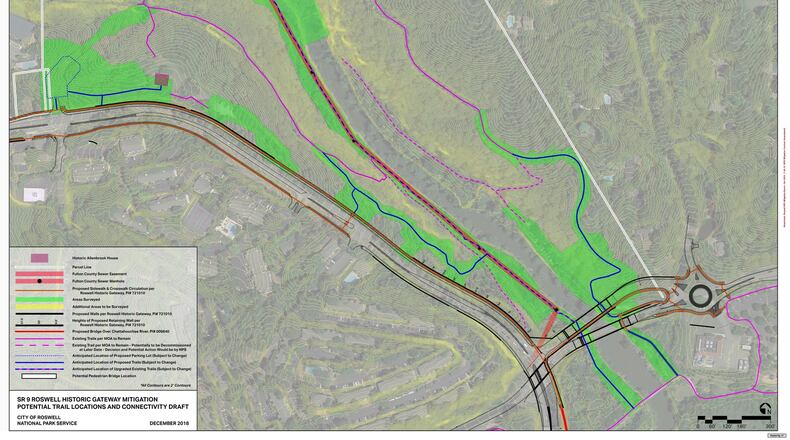 Roswell recently signed a contract modification for design of mitigation elements for the National Park Service related to the Ga. 9 Historic Gateway project. COURTESY CITY OF ROSWELL