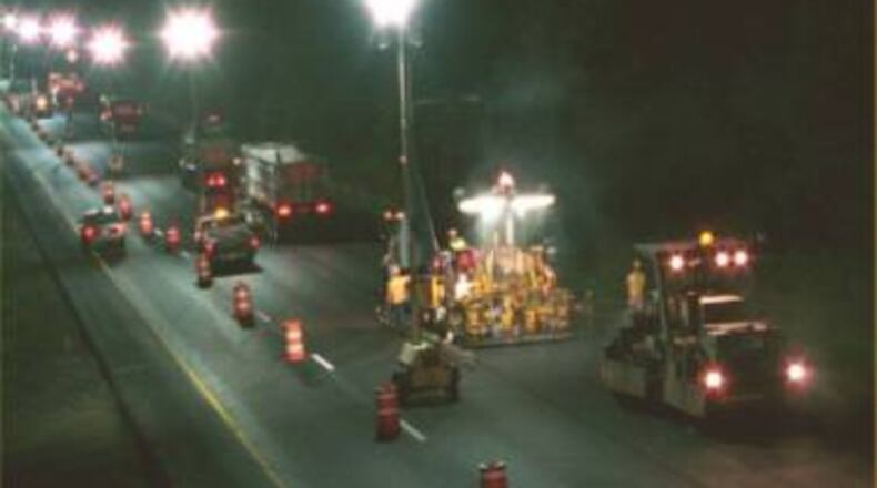 Work on the Interstate 285/State Route 400 Interchange Improvement Project continues through the end of the month. AJC file photo