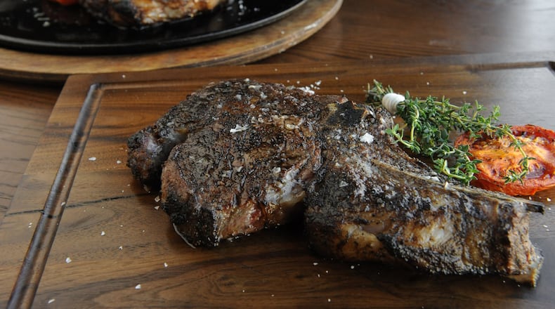 Wet aged steak (left) and dry aged (right)