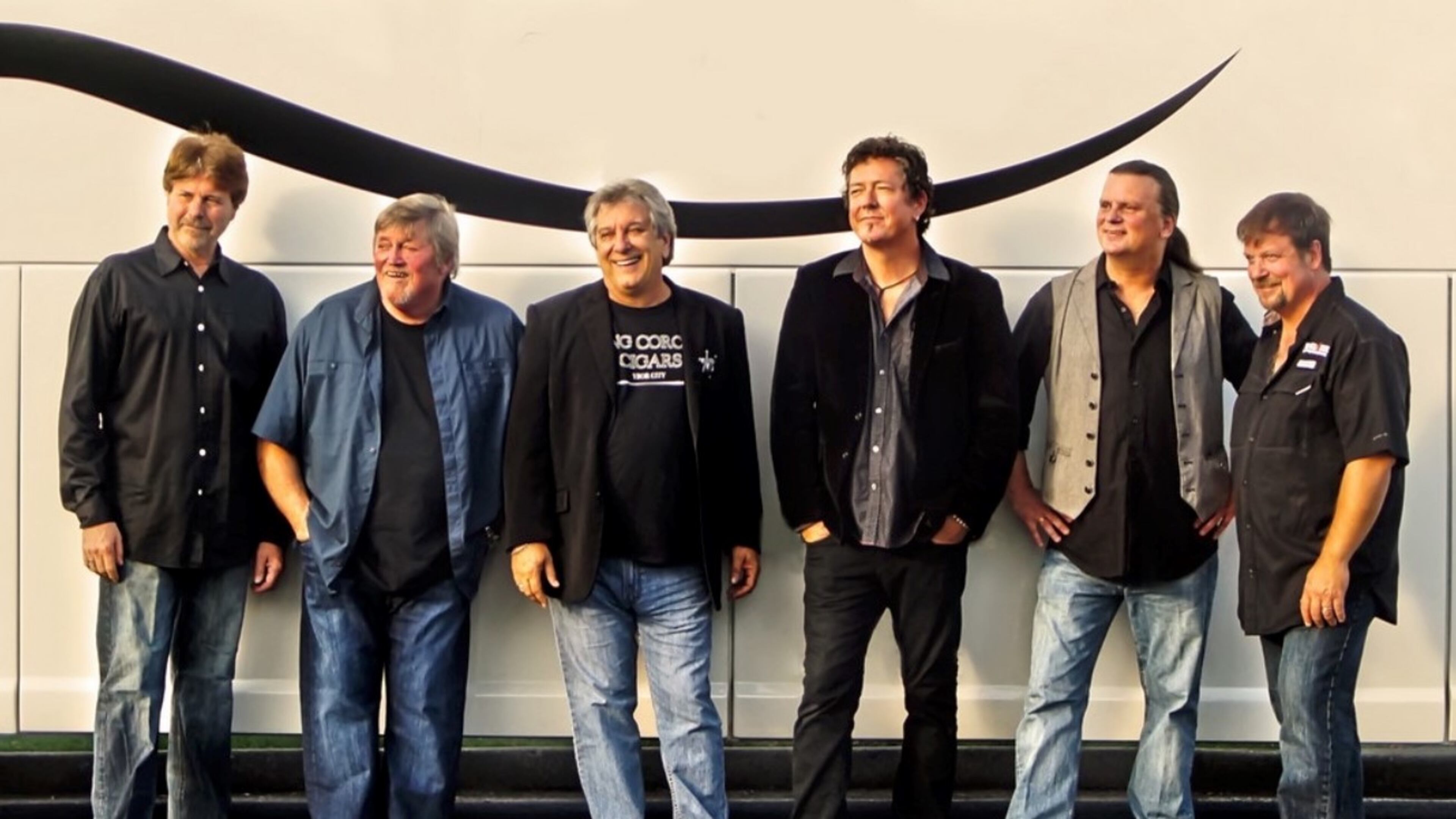 The Atlanta Rhythm Section in 2025 features (from left): Rodger Stephan, drums; Dean Daughtry, keys; Rodney Justo, vocals; David Anderson, guitar; Steve Stone, guitar; and Justin Jenker, bass. Courtesy of Atlanta Rhythm Section