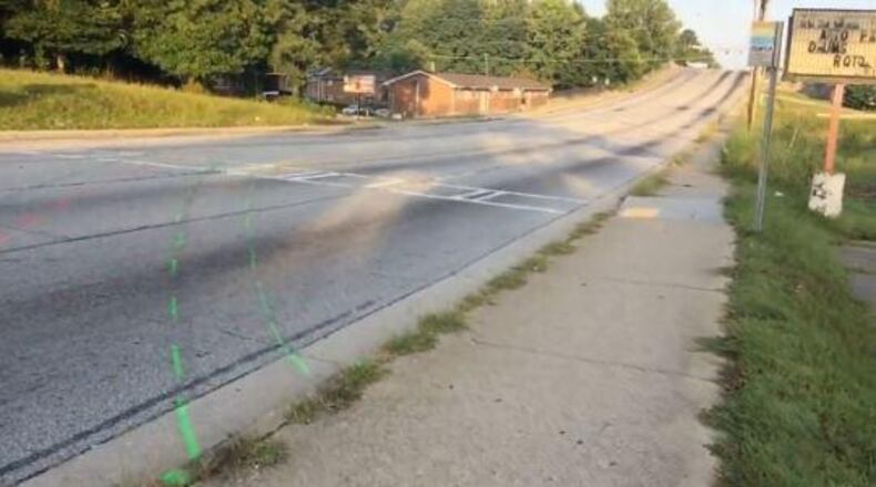 Atlanta police are investigating a Sunday morning hit-and-run crash that left a cyclist dead. (Credit: Channel 2 Action News)