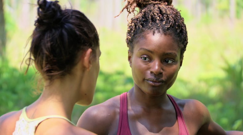 "Not Going Down Without a Fight" -- Michele Fitzgerald and Cydney Gillon during the finale episode of SURVIVOR: KAOH RONG -- Brains vs. Brawn vs. Beauty. The two-hour season finale, followed by the one-hour live reunion show hosted by Emmy Award winner Jeff Probst, on SURVIVOR, will air Wednesday, May 18 (8:00-11:00 PM, ET/PT) on the CBS Television Network. Photo: Screen Grab /CBS Entertainment é2016 CBS Broadcasting, Inc. All Rights. Reserved.