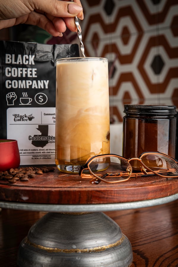 Check out the Light Skin Kiesha from the Black Coffee Company with, a vanilla lavender latte with a honey drizzle. (Courtesy of Madelynne Grace Ross / Bites and Bevs Media)