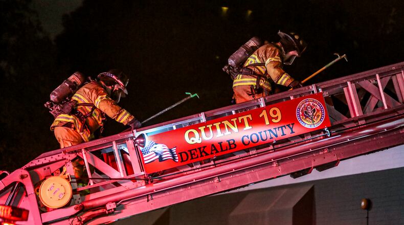 DeKalb County firefighters responded to a small fire at a Doraville industrial building Friday morning.