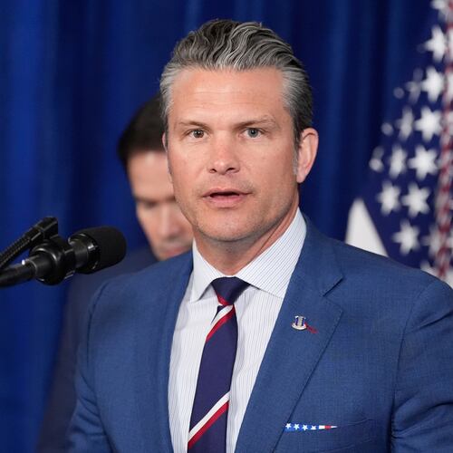 Defense Secretary Pete Hegseth speaks at Mar-a-Lago, Saturday, Jan. 3, 2026, in Palm Beach, Fla. (AP Photo/Alex Brandon)