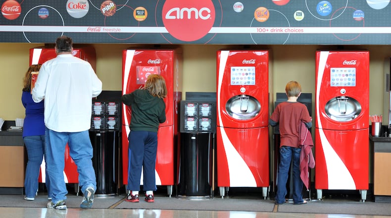 Coca-Cola is rolling out a new soda flavor — Sprite Cherry — after tapping data on customers’ drink choices from its high-tech Freestyle soda fountains such as these units at a movie theater in Atlanta. HYOSUB SHIN / HSHIN@AJC.COM