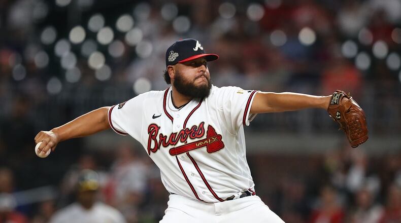 The Atlanta Braves optioned right-hander Jesus Cruz to Triple-A Gwinnett. Cruz, 27, had a 1.50 ERA over six appearances. (Curtis Compton / Curtis.Compton@ajc.com)