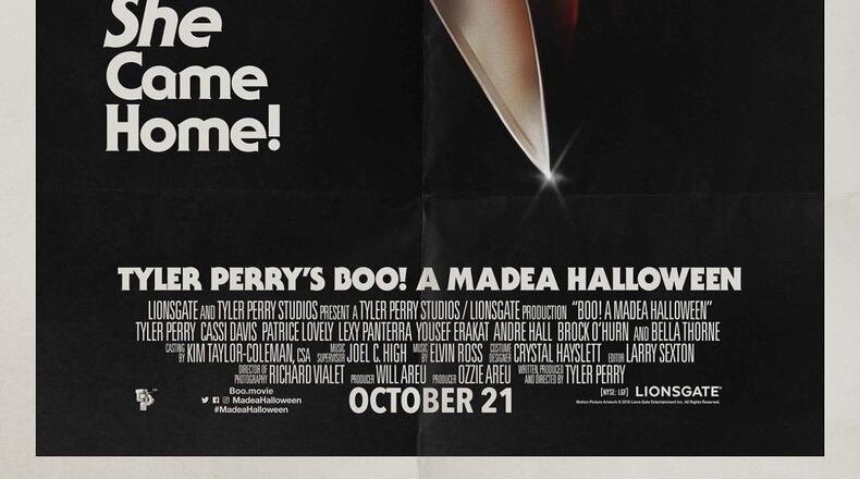Parody poster for Tyler Perry’s October film, “Boo! A Madea Halloween.” CREDIT: from Tyler Perry’s Facebook page