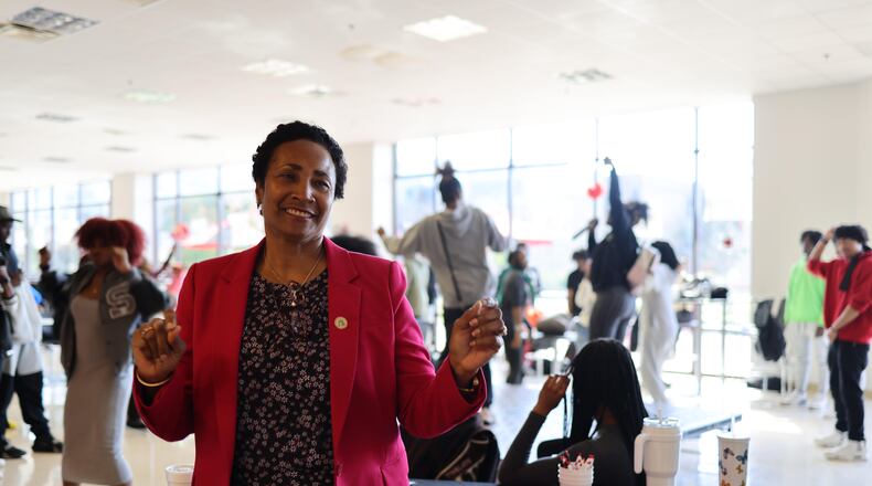 Celebrations for 50 years of learning at Atlanta Metropolitan State University have been led by its first female president, Ingrid Thompson-Sellers. Courtesy of Ashley Blencoe