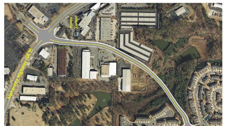 Roswell is extending Sun Valley Drive from Alpharetta Highway (Ga. 9) to Warsaw Road. CITY OF ROSWELL