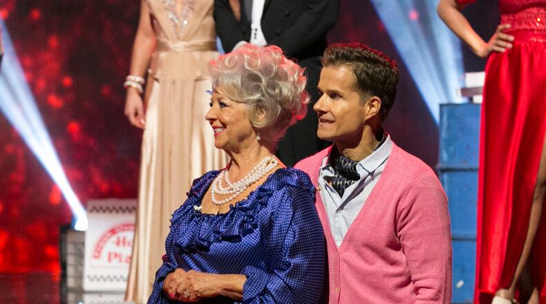 DANCING WITH THE STARS - “Episode 2103” - Host of "America's Funniest Home Videos" and Season 19 Mirrorball Champion, Alfonso Ribeiro, returned to the ballroom for a special TV Night themed episode of "Dancing with the Stars" LIVE on MONDAY, SEPTEMBER 28 (8:00-10:01 p.m., ET) on the ABC Television Network. Taking part in the celebration, Kermit the Frog, Miss Piggy, The Great Gonzo, Pepé the King Prawn, and other Muppets kicked off the evening followed by a huge opening number featuring the cast of "Dancing with the Stars." The night continued when each couple performed an all-new routine to a theme song that commemorates iconic television throughout history, from "Breaking Bad" to "I Dream of Jeanie" and beyond. At the end of the night, the couple with the lowest combined judges and viewer votes from Tuesday, September 22 was eliminated. (ABC/Adam Taylor) PAULA DEEN, LOUIS VAN AMSTEL