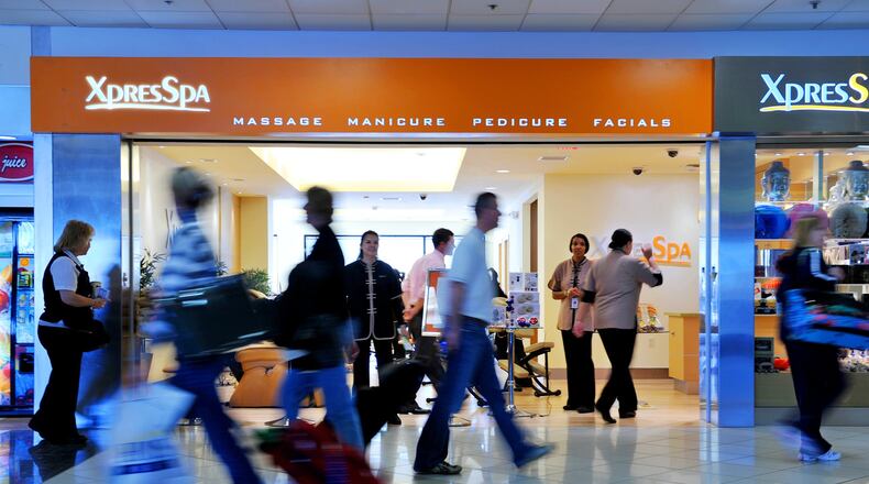 FILE PHOTO: Hartsfield-Jackson International Airport’s first spa. RICH ADDICKS / raddicks@ajc.com