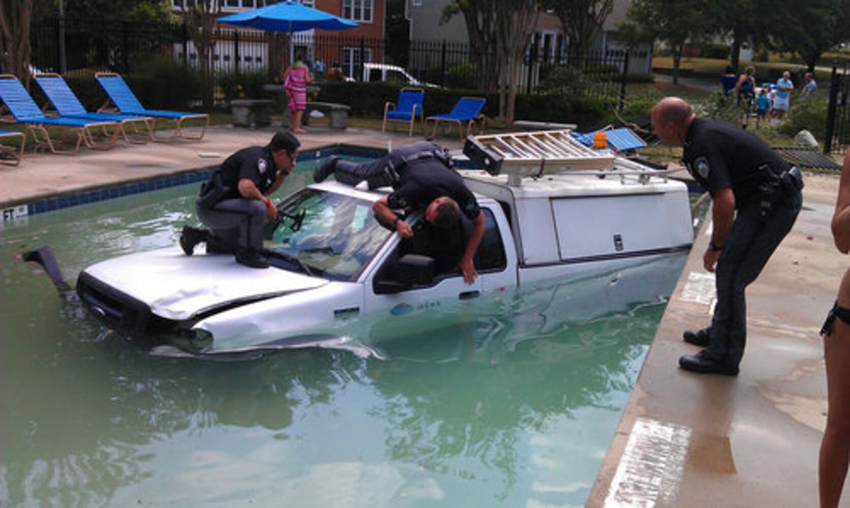 AT&T truck rolls into Johns Creek pool