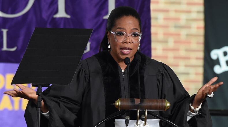 Oprah Winfrey give the Commencement Address at Agnes Scott College on May 13, 2017 in Decatur, Georgia. (Photo by Rick Diamond/Getty Images)