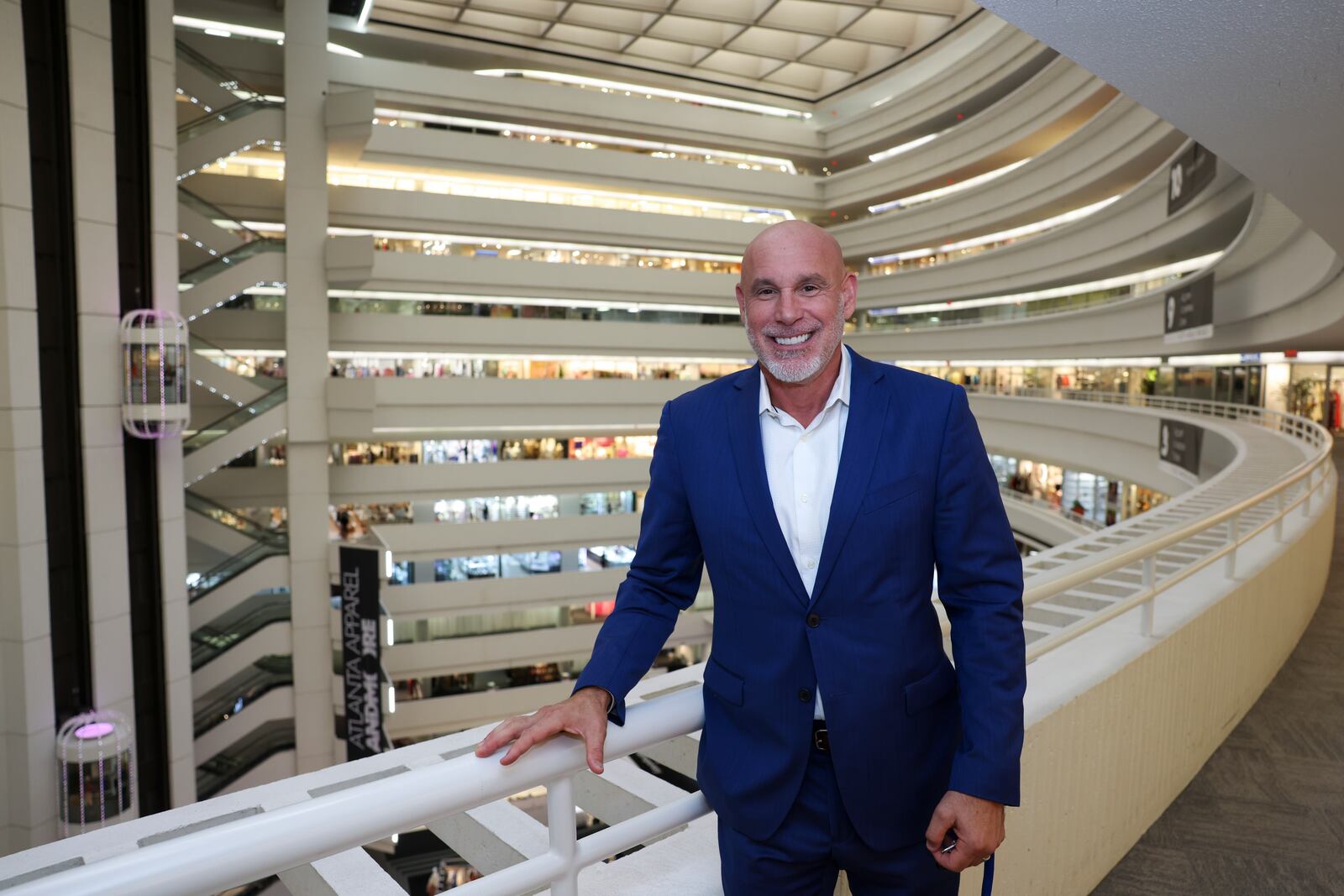 Andmore CEO Jon Pertchik poses for a photo as they tour the annual spring fashion week showcase at AmericasMart on Thursday in Atlanta. Jason Getz/AJC

