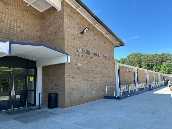 Lakeside High School in DeKalb County, photographed in May 2026. (Thomas Lake/AJC)