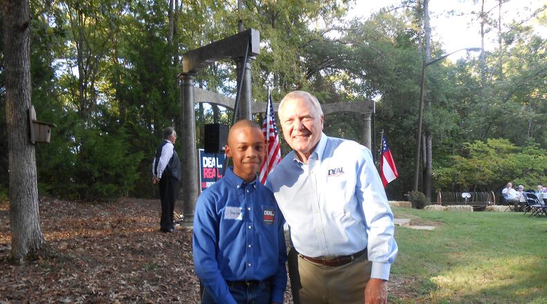 C.J. Pearson and Gov. Nathan Deal. Special.