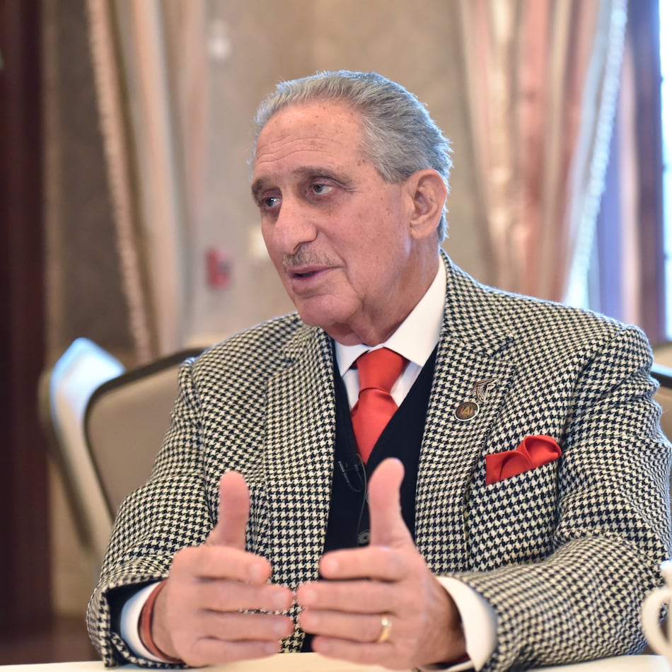 Atlanta United and Atlanta Falcons owner Arthur Blank talks a little soccer: "I'm thrilled about all (the success) and I'm deeply appreciative of all that." (Hyosub Shin/AJC)