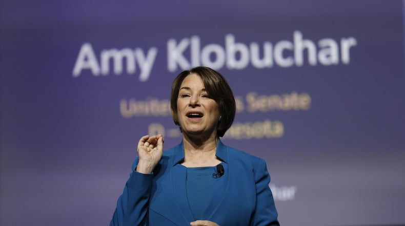 The Democratic presidential campaign of U.S. Sen. Amy Klobuchar of Minnesota did well in drawing at $220,000 in donations from Georgia in the past six months even though her polling and fundraising at the national level have not been as strong. (Photo by Bill Pugliano/Getty Images)