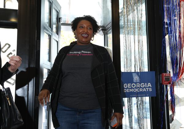 On Election Day last year, former gubernatorial candidate Stacey Abrams was at the campaign office of Vice President Kamala Harris in Athens.