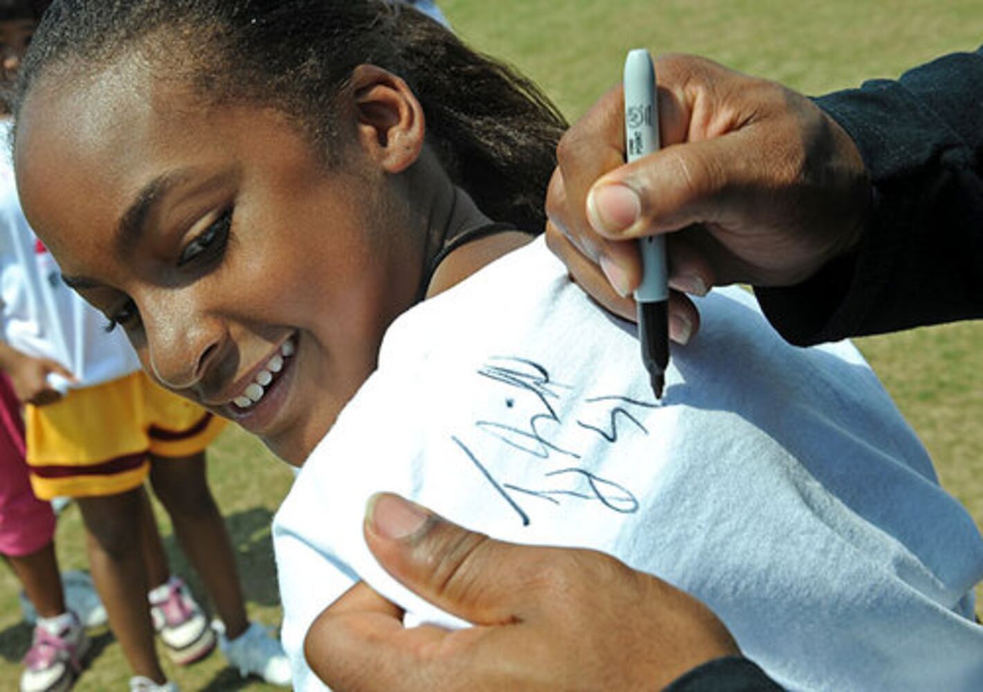 Girls hit the gridiron