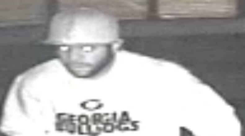 Surveillance footage from multiple locations showed the two men breaking in and stealing from the businesses. (Credit: Gwinnett County Police Department)