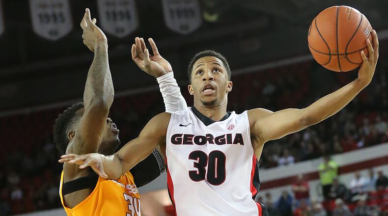 J.J. Frazier scored 29 but the Bulldogs lost by nine Wednesday night. Curtis Compton / ccompton@ajc.com