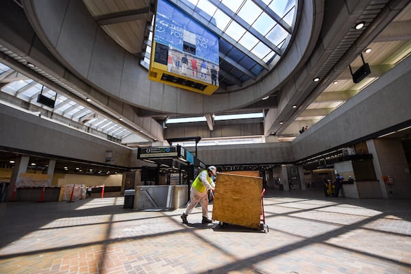 The Five Points Station's Star Wars-like concrete canopy will be replaced with a translucent version.