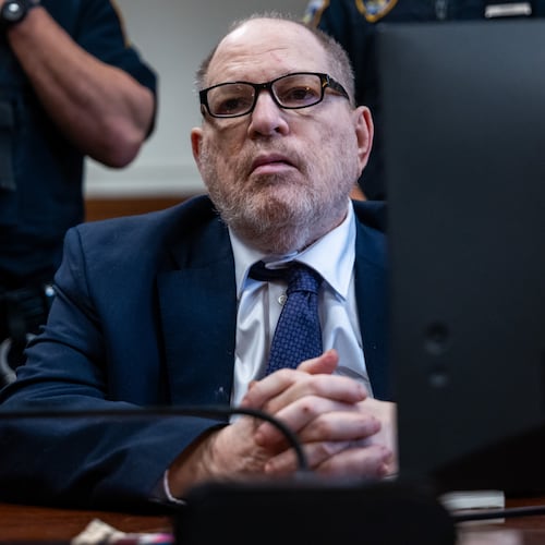 Harvey Weinstein appears in Manhattan criminal court, Thursday, May 14, 2026, in New York. (Spencer Platt/Pool Photo via AP)