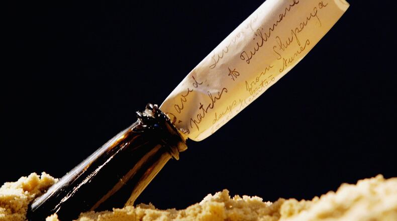 Message in a bottle.