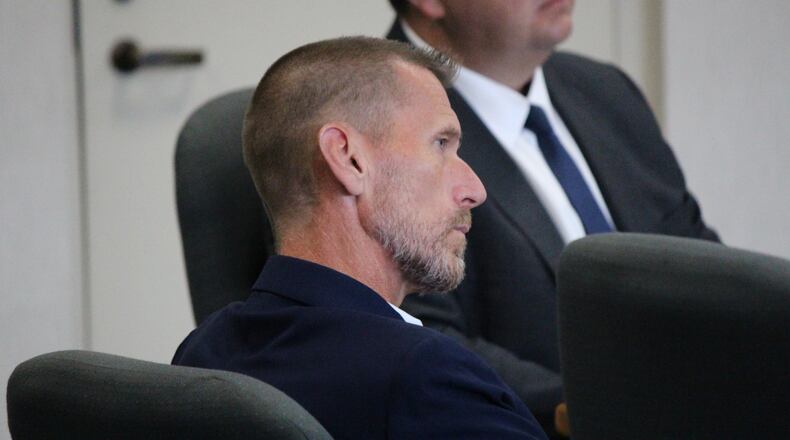 Jason Eaton appears in court during his trial in Burlington, Vt., Monday, Sept. 21, 2026. (Paul Heintz/The Boston Globe via AP, Pool)