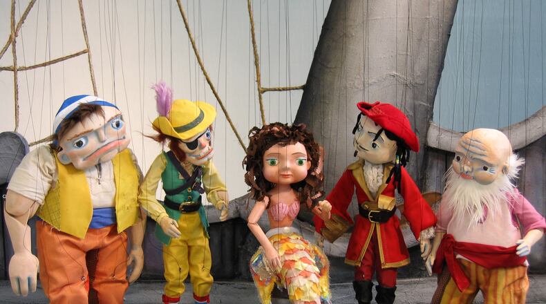 "The Little Pirate Mermaid" at the Center for Puppetry Arts.