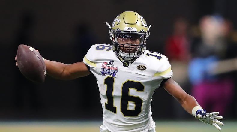 Georgia Tech quarterback TaQuon Marshall Curtis Compton/ccompton@ajc.com