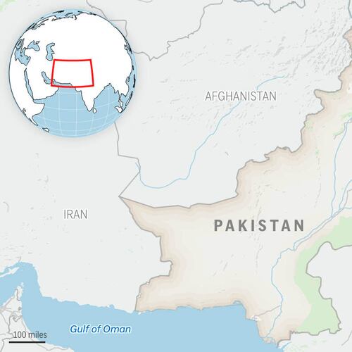 This is a locator map for Pakistan with its capital, Islamabad, and the Kashmir region. (AP Photo)