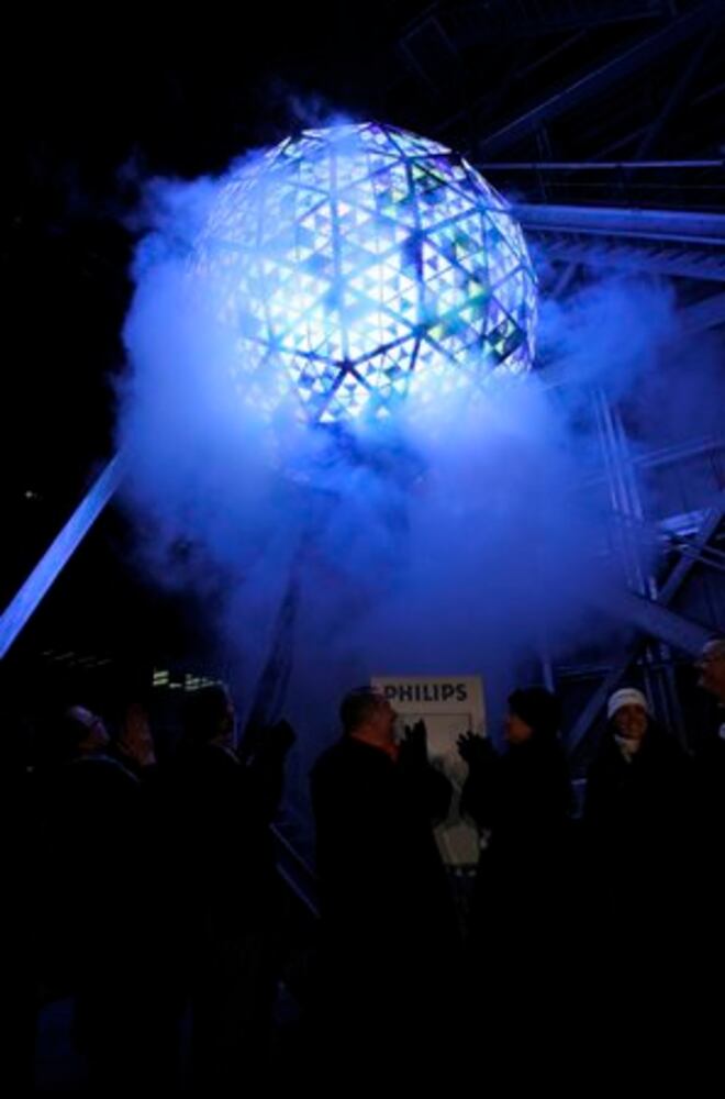 Ringing in new year at Times Square